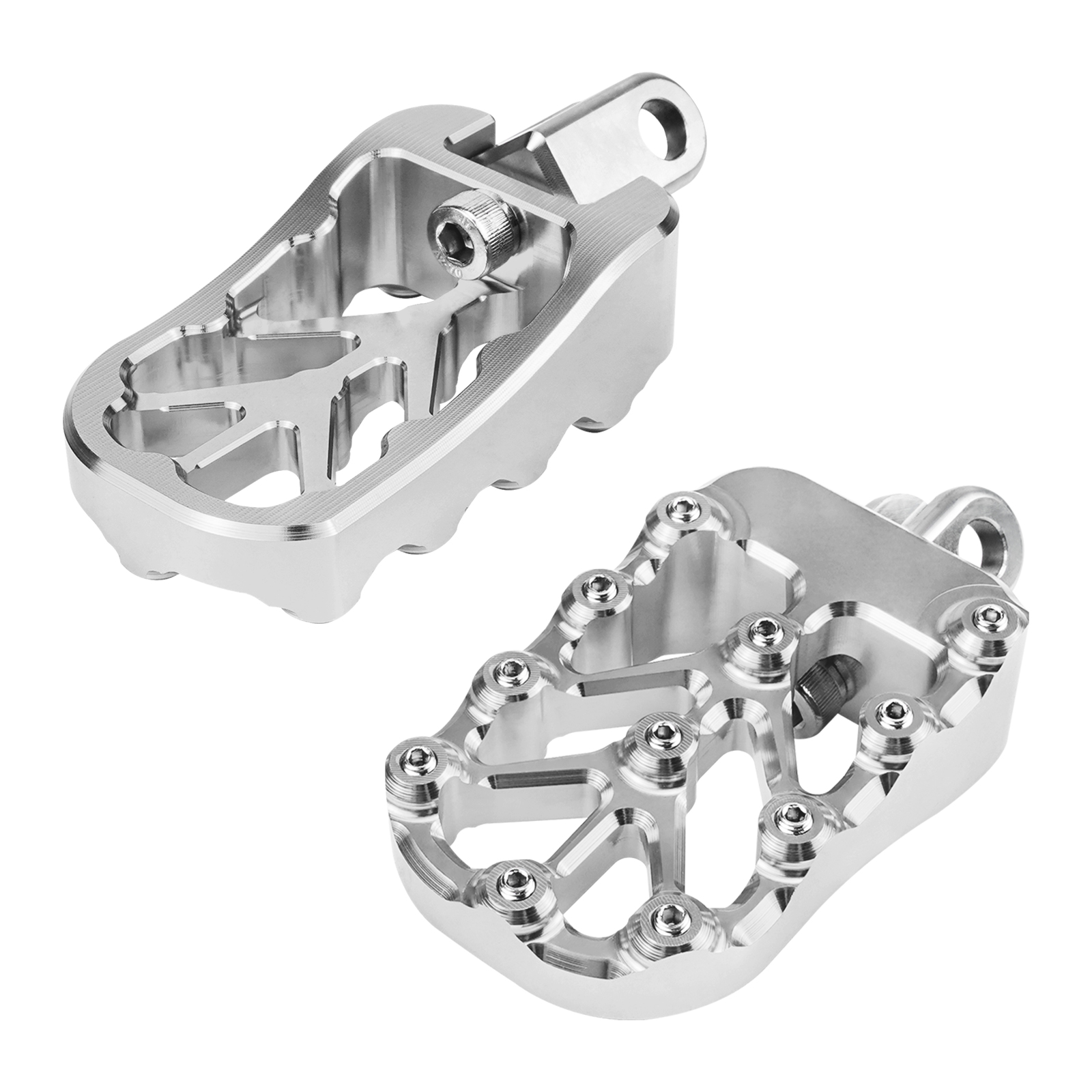 CNC Billet Wide Foot Pegs Footrests For Suzuki DRZ400 DRZ400E DRZ400S
