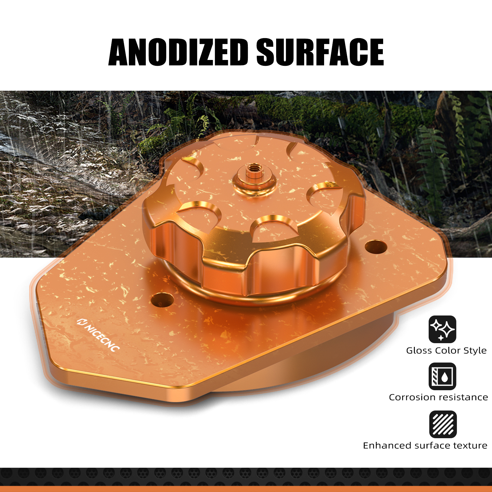 NiceCNC Fuel Filler Neck Gas Tank Cap Cover Kit For KTM 690 Enduro