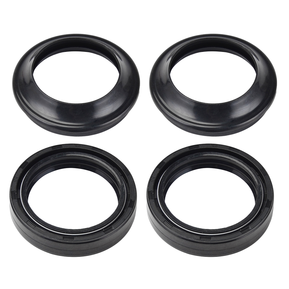 4pcs Fork Dust Seals Kit Set For Kawasaki ZX600 ZX-6R KLE650