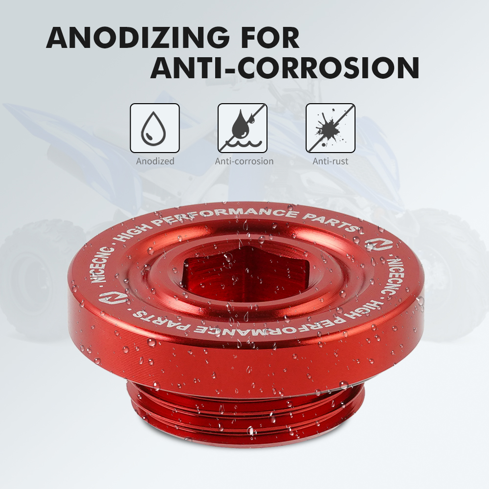 Aluminum Crankcase Oil Drain Plug For Yamaha Raptor 700 700R YFM700R