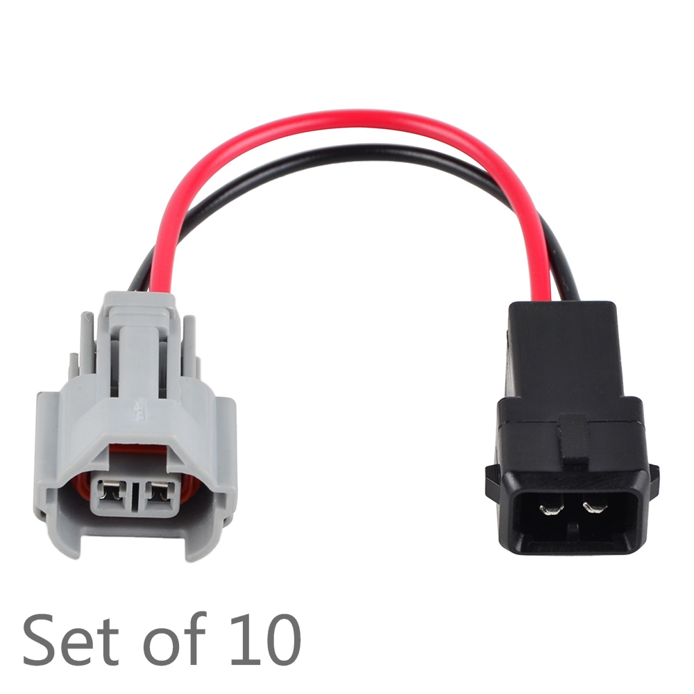 EV6 Female to Denso Male Fuel Injector Connector Electrical Plug Adapter