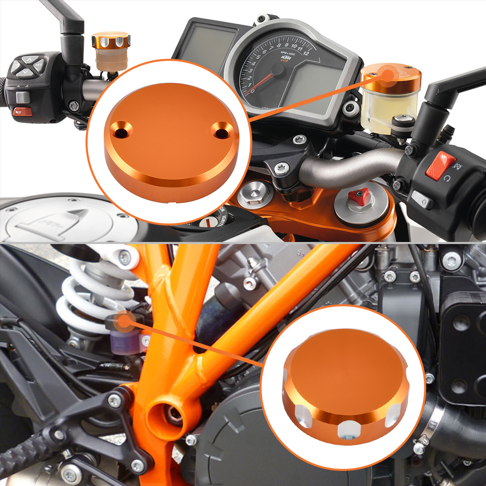 Cnc Front Rear Brake Reservoir Cap For Ktm Super Adventure R S T Ebay