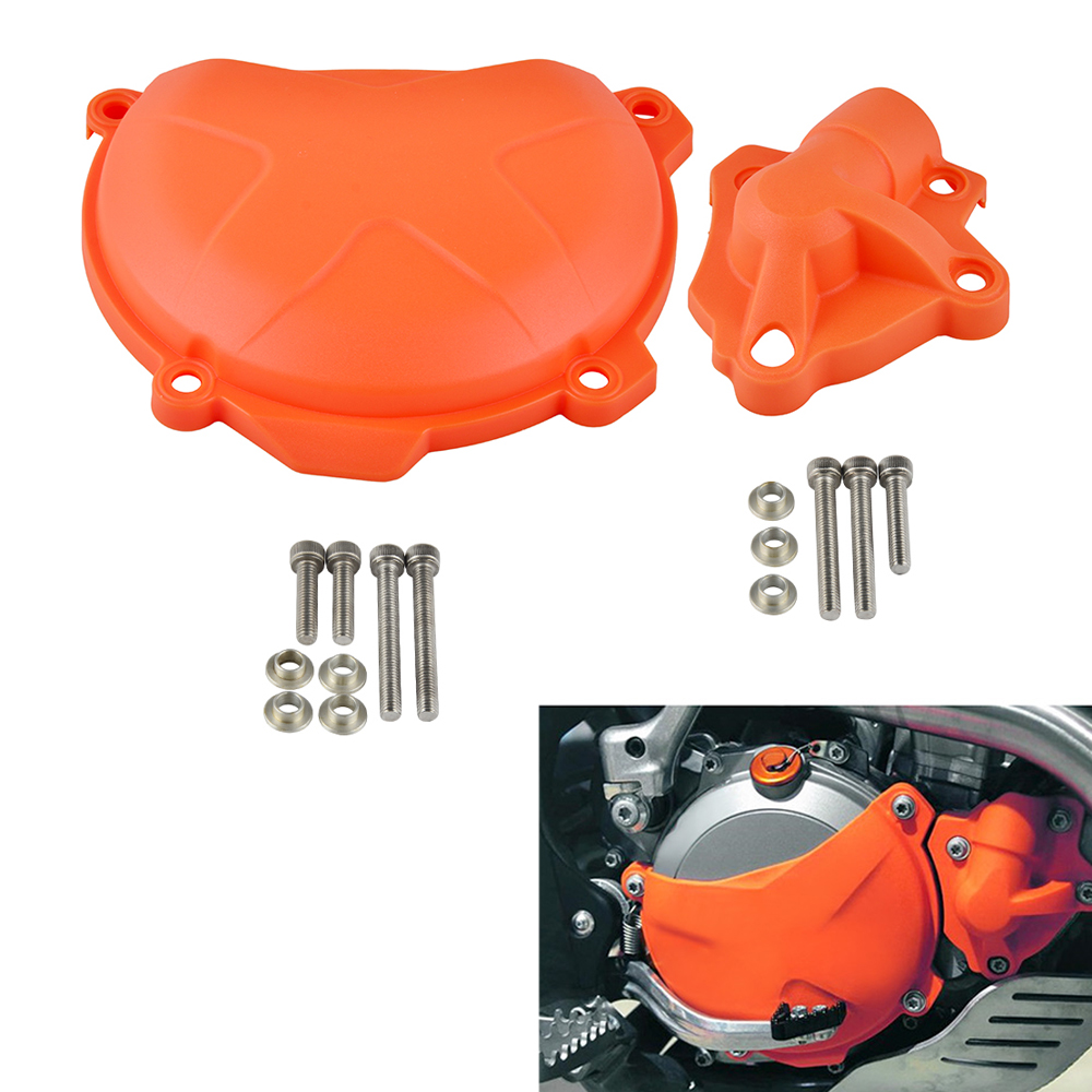 Water Pump Cover Protector Orange New For KTM 350 XC-F XCF-W 2013 2014 2015