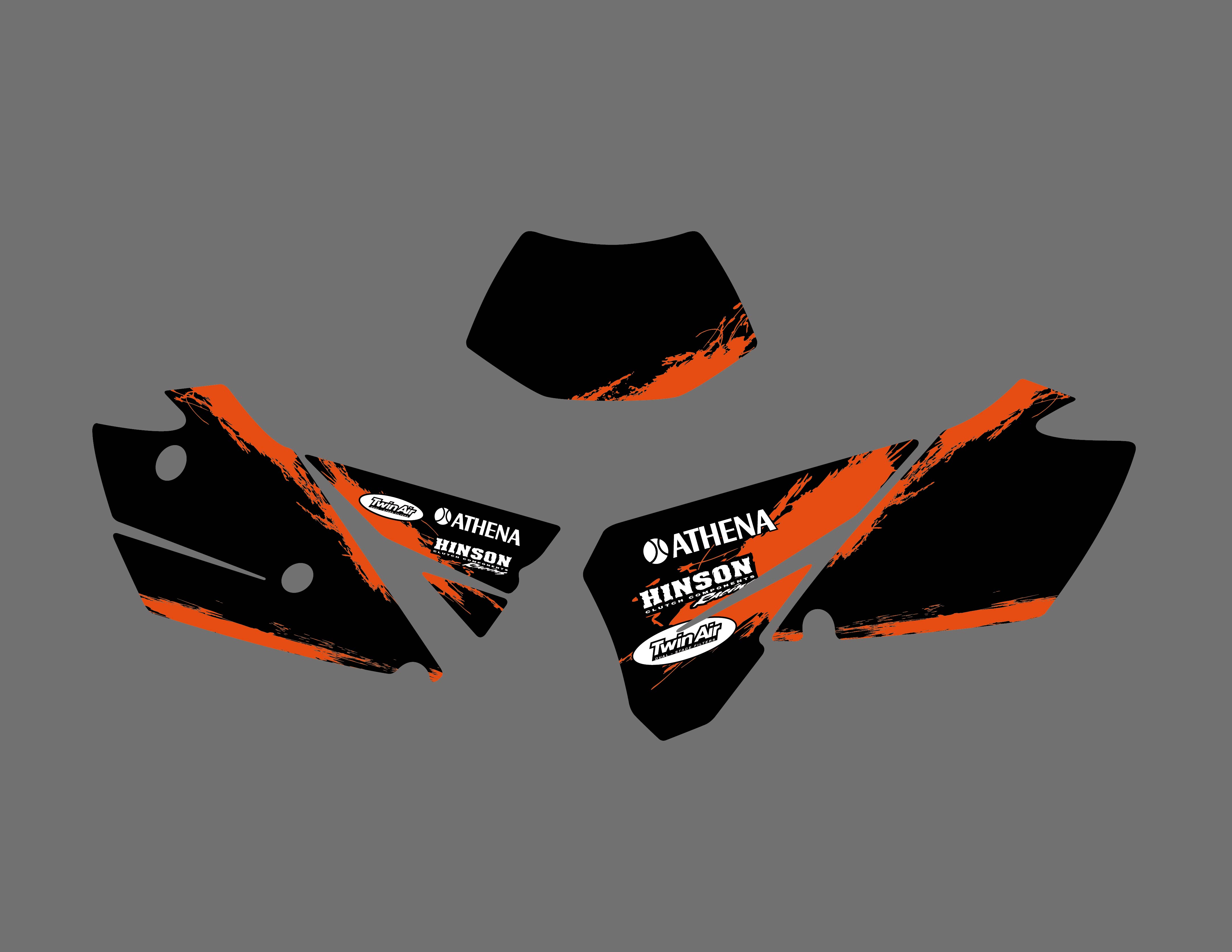 Team Graphics Backgrounds Decals For KTM EXC 125 200 250 300 400 450 525 2003 S