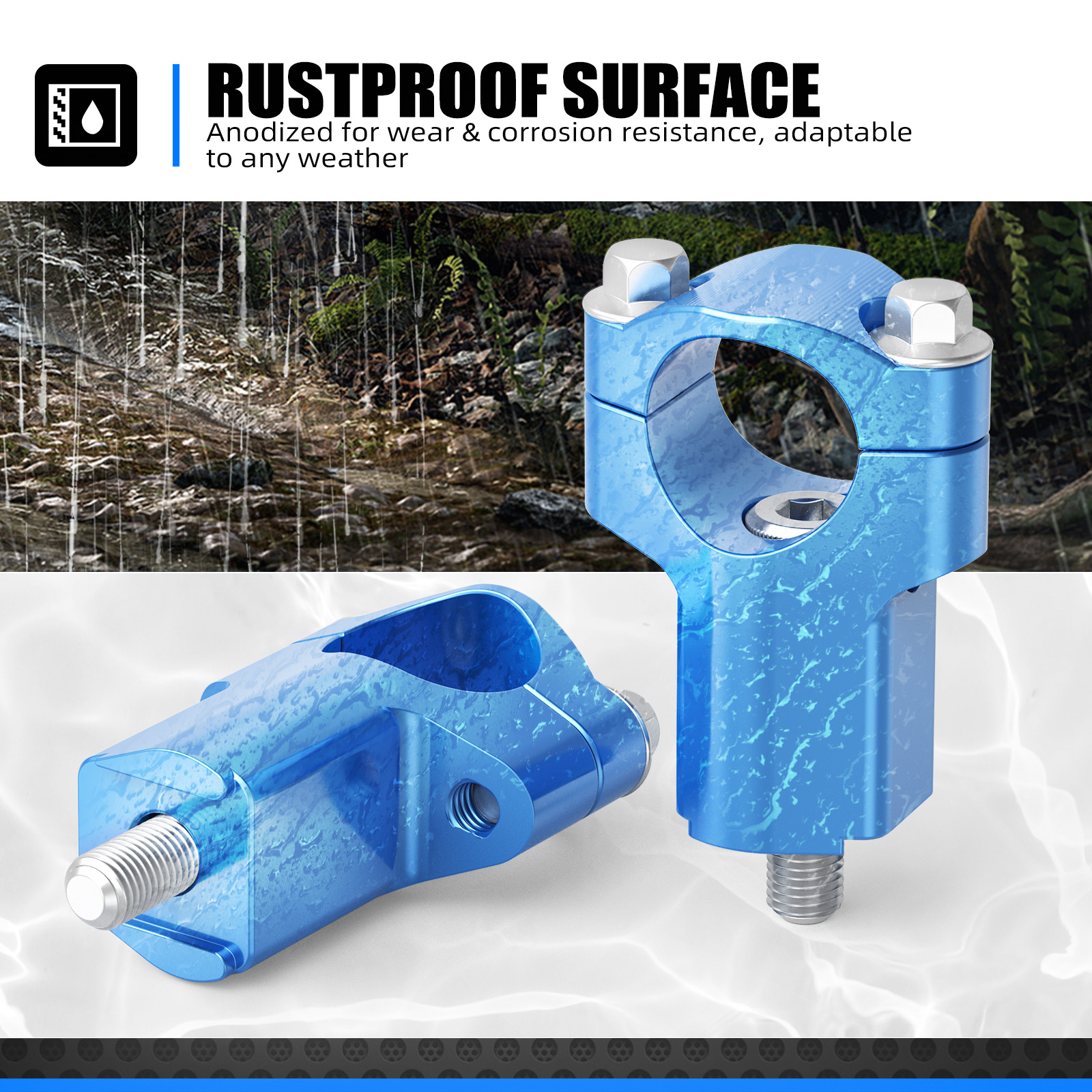 28mm HandleBar Risers Bar Clamp Mount For Husqvarna TE 125 150 250 300