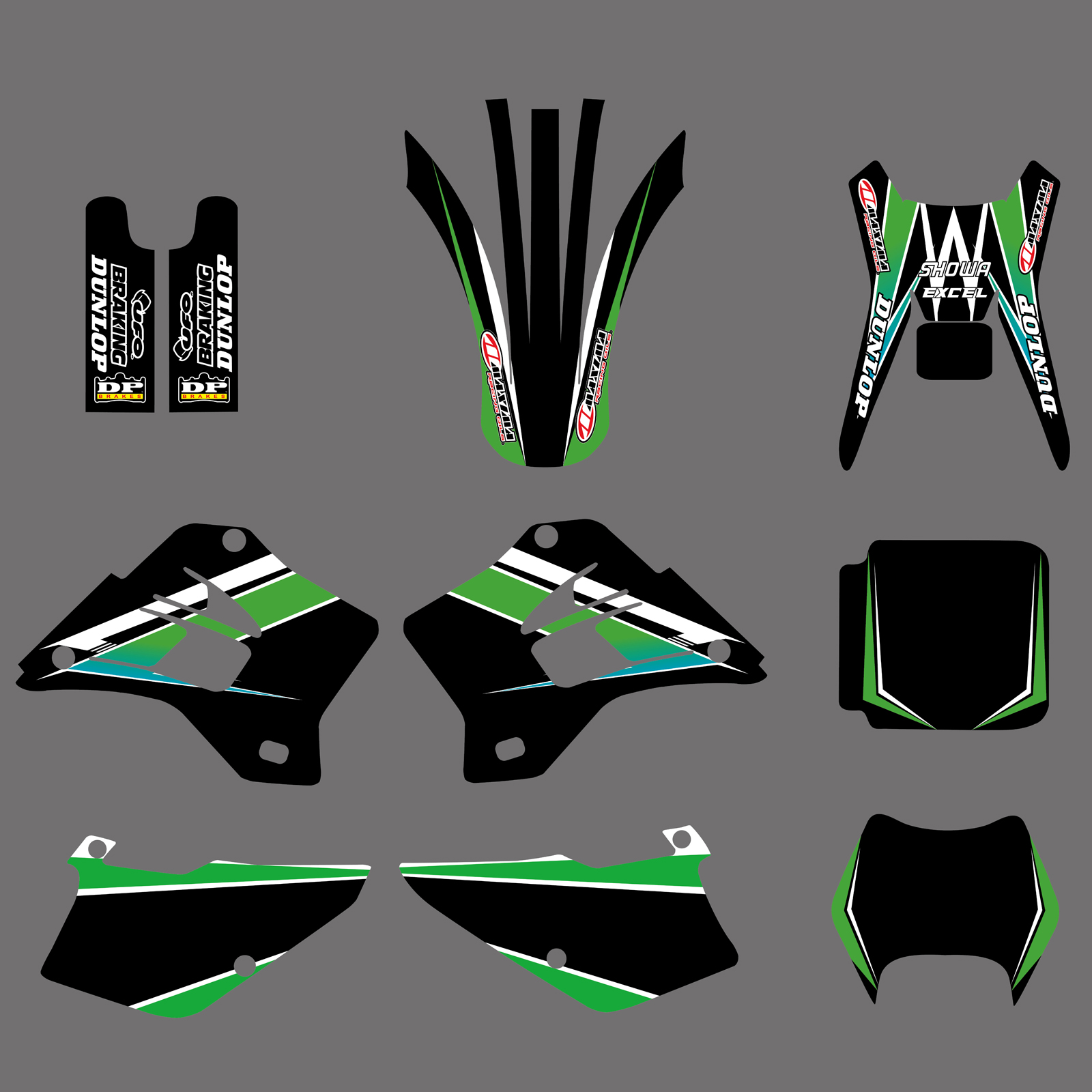 19952008 For Kawasaki KDX200 KDX220 KDX 200 220 Graphics Kit Deco