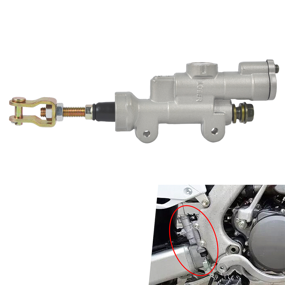 Zreneyfex Rear Brake Master Cylinder for Honda Dirtbike CRF 450R CRF450R 2002-2015 Replace # 43500-MEN-305