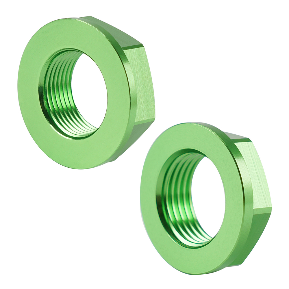 CNC Front & Rear Wheel Axle Lock Nut Screw For Kawasaki KX250F KX450F